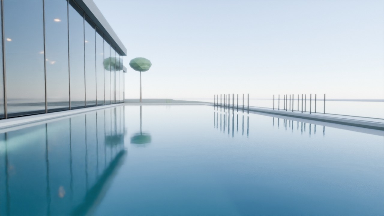Real render: the pool terrace, CAM_POOL angle.