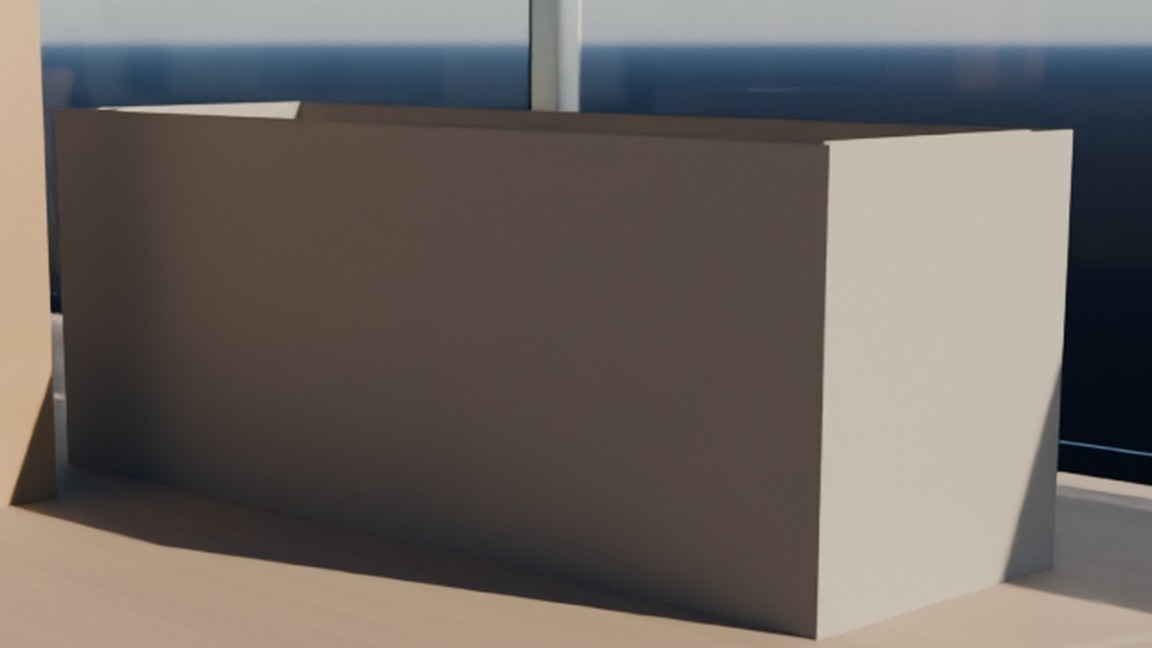 Cropped detail: a terrace planter box's rim and soil surface.